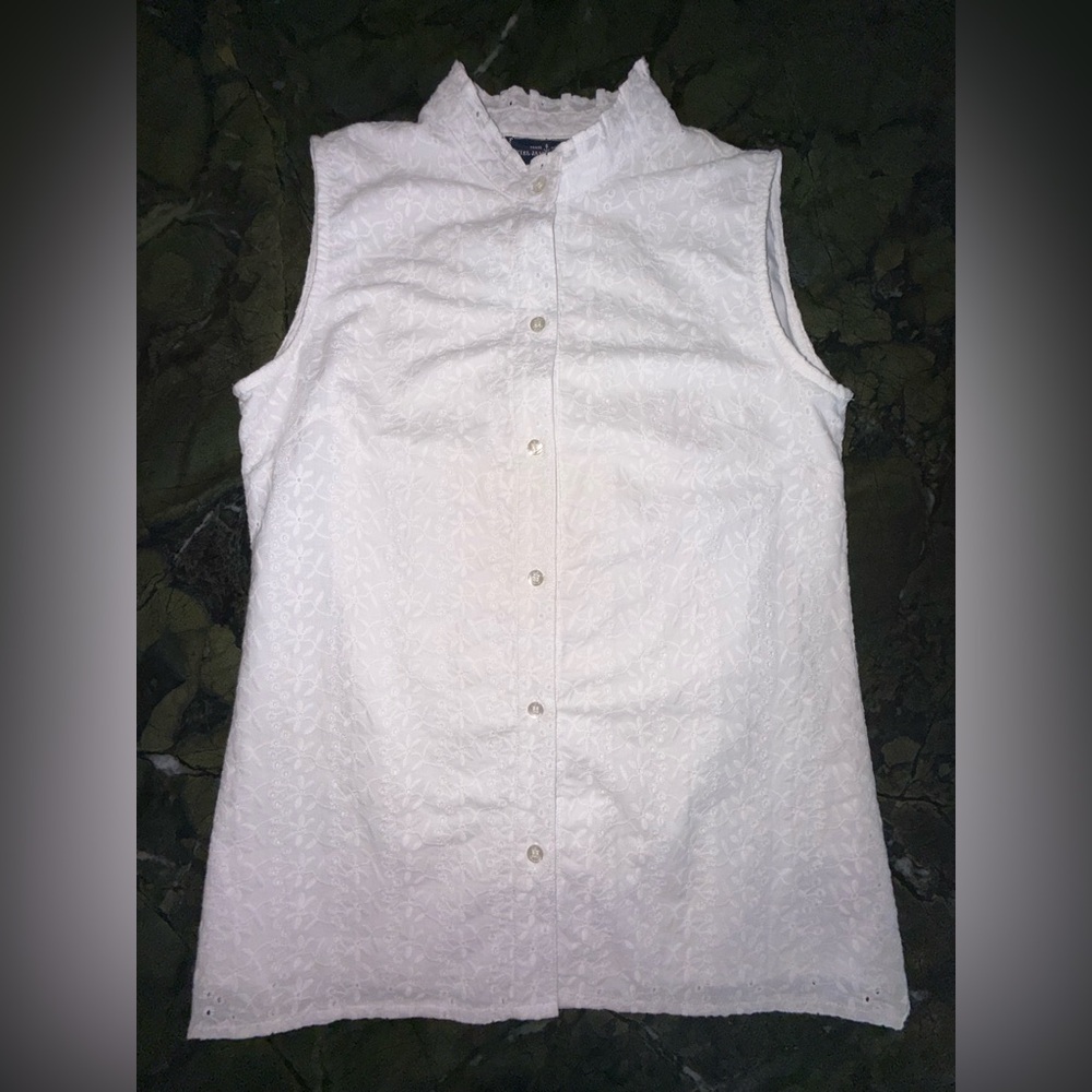 Kiel James Patrick White Eyelit Top S